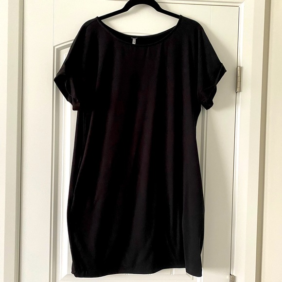 42 Pops XL Black Tunic top or mini dress - Picture 1 of 3